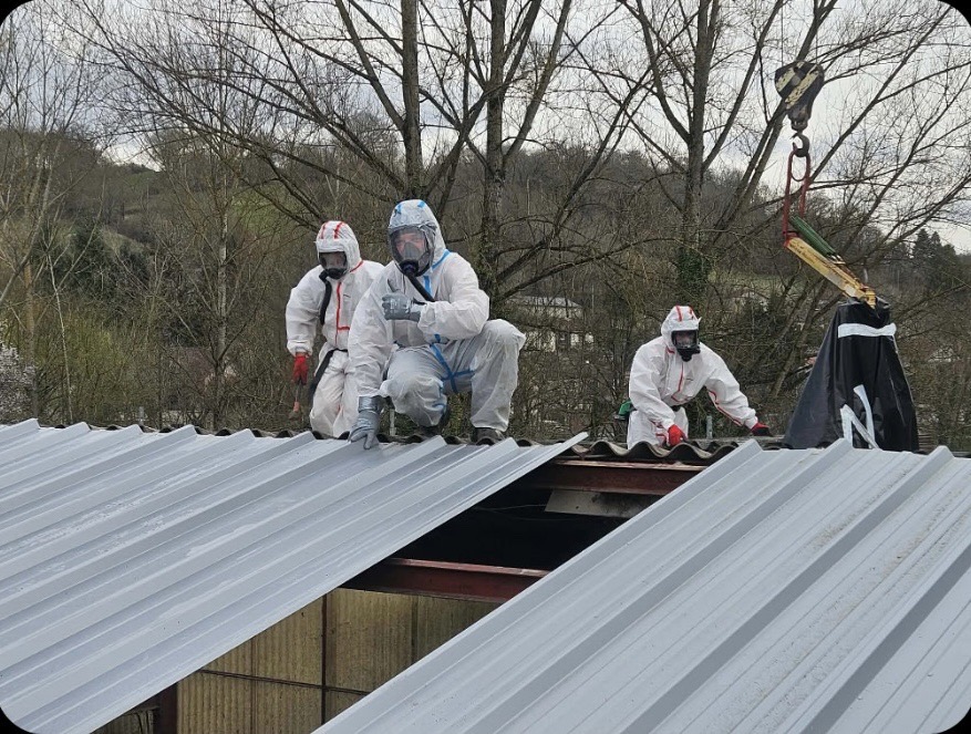 remplacement toiture fibrociment amiante Aveyron